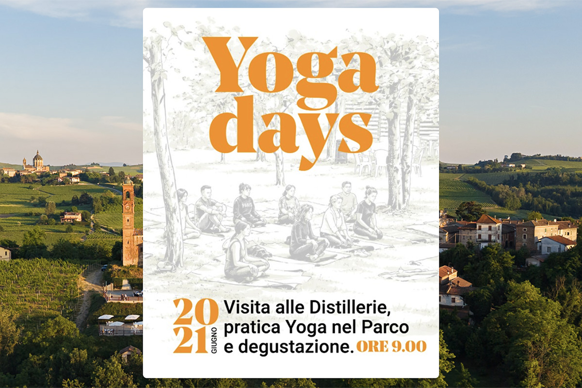 Alle Distillerie Berta Yoga nella Natura nel Parco delle Meraviglie a due passi da casa