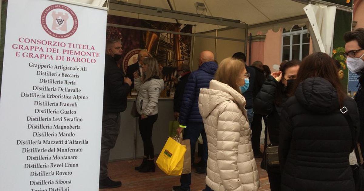 Il Consorzio delle Grappe alla Fiera di Alba.